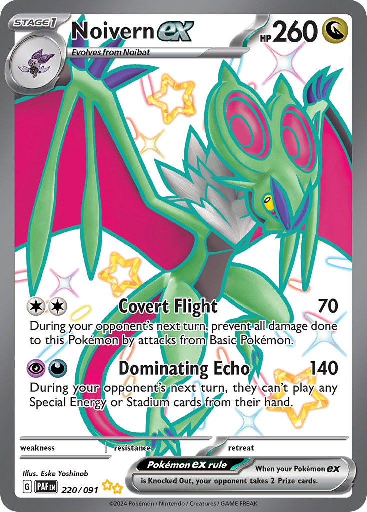 Noivern ex 220/91 Shiny Ultra Rare | Paldean Fates | Pokemon Card