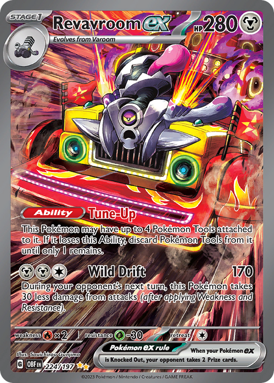 Revavroom ex 224/197 Special Illustration Rare | Obsidian Flames | Pokemon Card