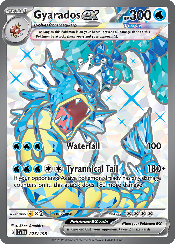 Gyarando Gyarados ex 225/198 Ultra Rare | Scarlet & Violet | Pokemon