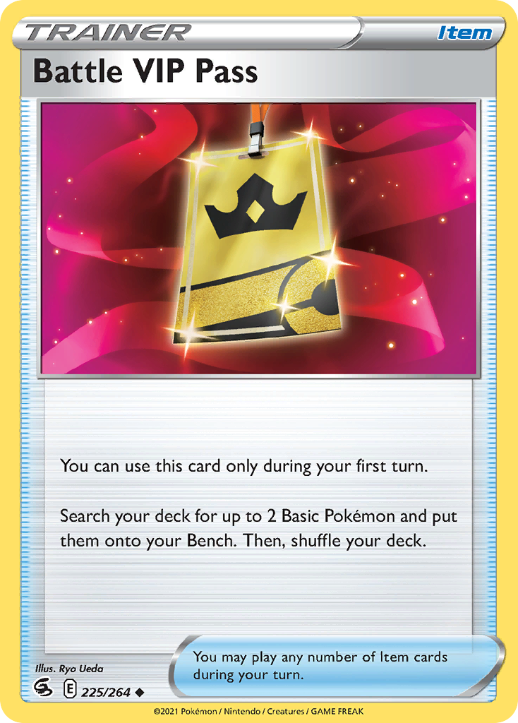 Battle VIP Pass 225/264 Uncommon | Fusion Strike | Pokemon Card
