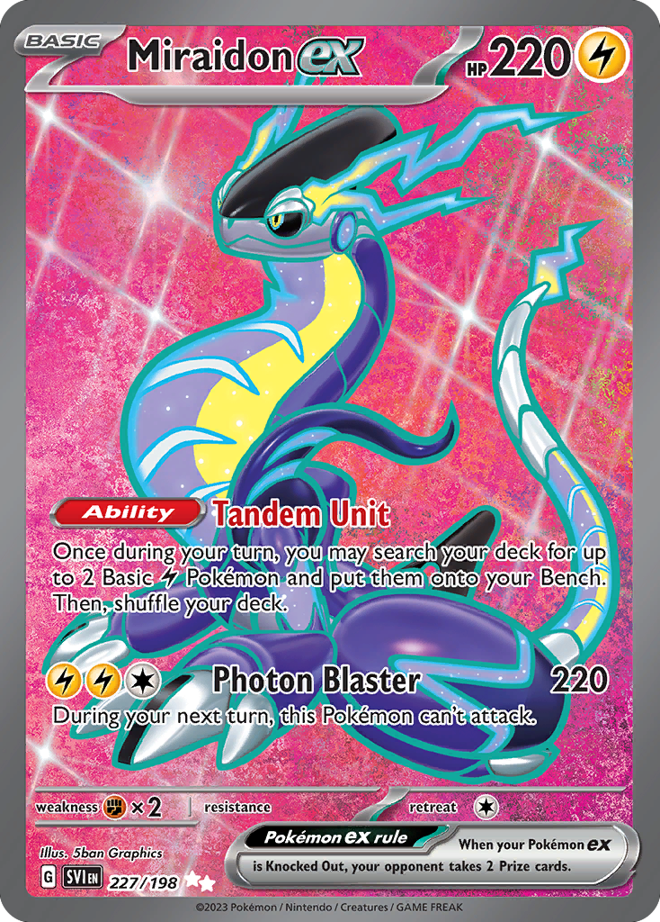 Miraidon ex 227/198 Ultra Rare | Scarlet & Violet | Pokemon Card