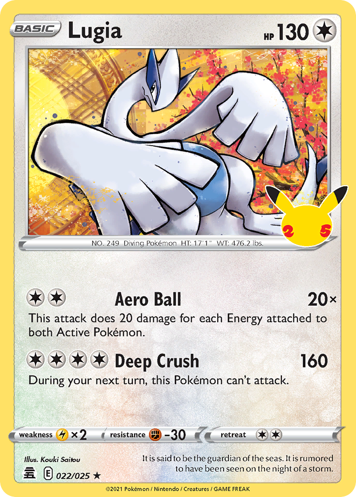 Buy Lugia 22/25 Rare | Celebrations | Pokemon Card Australia Brickheads Collectables Buy Lugia 22/25 Rare | Celebrations | Pokemon Card Australia Brickheads Collectables