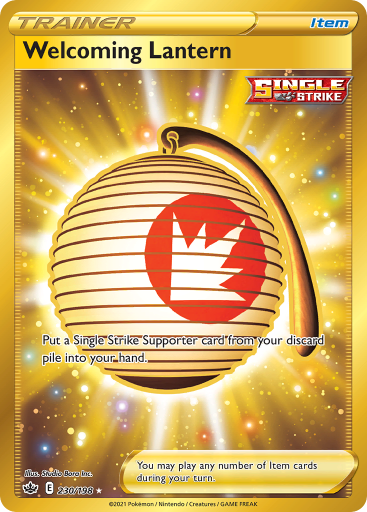 Welcoming Lantern 230/198 Rare Secret | Chilling Reign | Pokemon Card