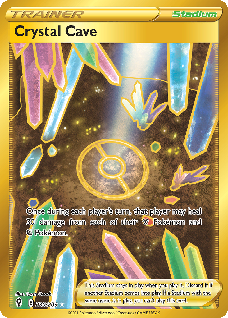 Crystal Cave 230/203 Rare Secret | Evolving Skies | Pokemon Card