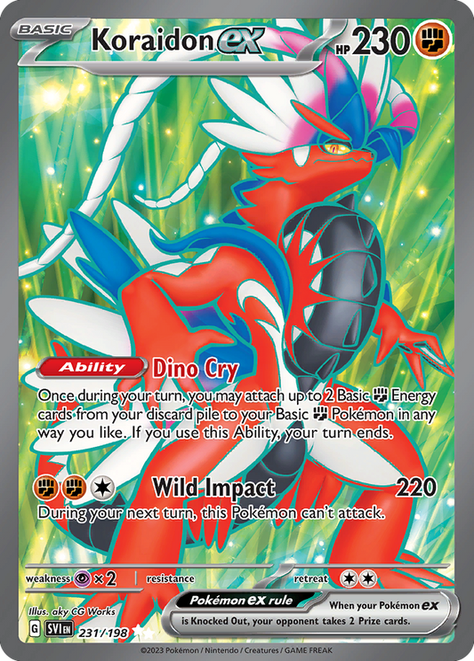 Koraidon ex 231/198 Ultra Rare | Scarlet & Violet | Pokemon Card