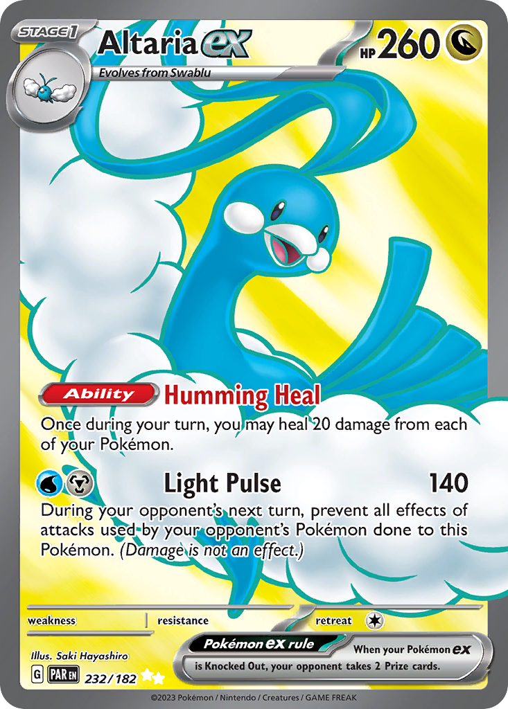 Altaria ex 232/182 Ultra Rare | Paradox Rift | Pokemon Card