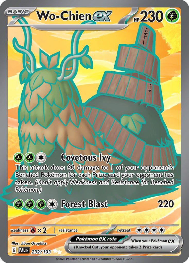 Wo-Chien ex 232/193 Ultra Rare | Paldea Evolved | Pokemon Card