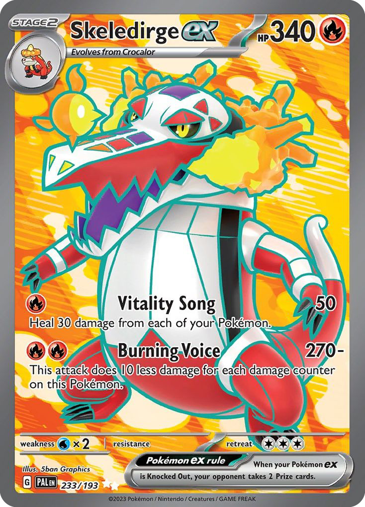 Skeledirge ex 233/193 Ultra Rare | Paldea Evolved | Pokemon Card