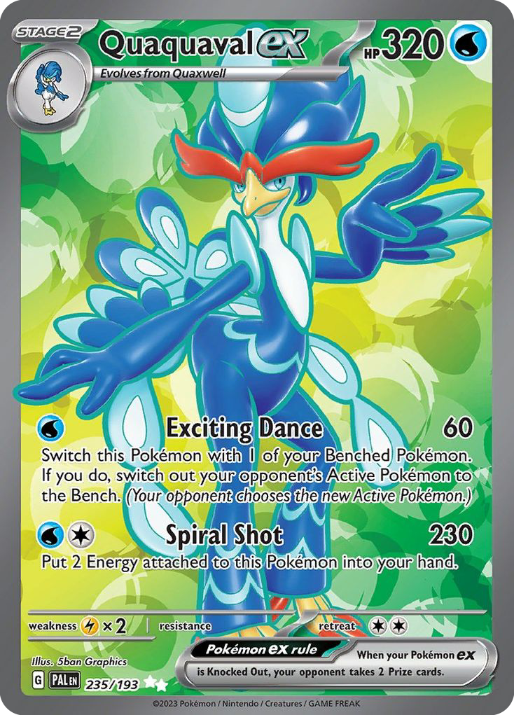 Quaquaval ex 235/193 Ultra Rare | Paldea Evolved | Pokemon Card