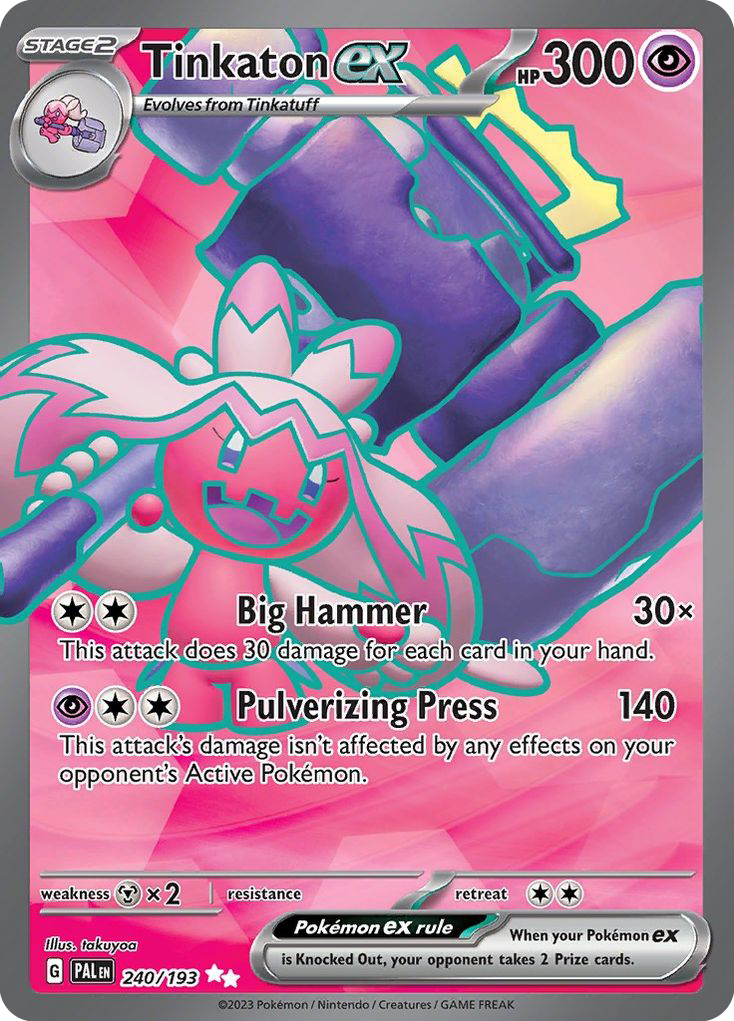 Tinkaton ex 240/193 Ultra Rare | Paldea Evolved | Pokemon Card