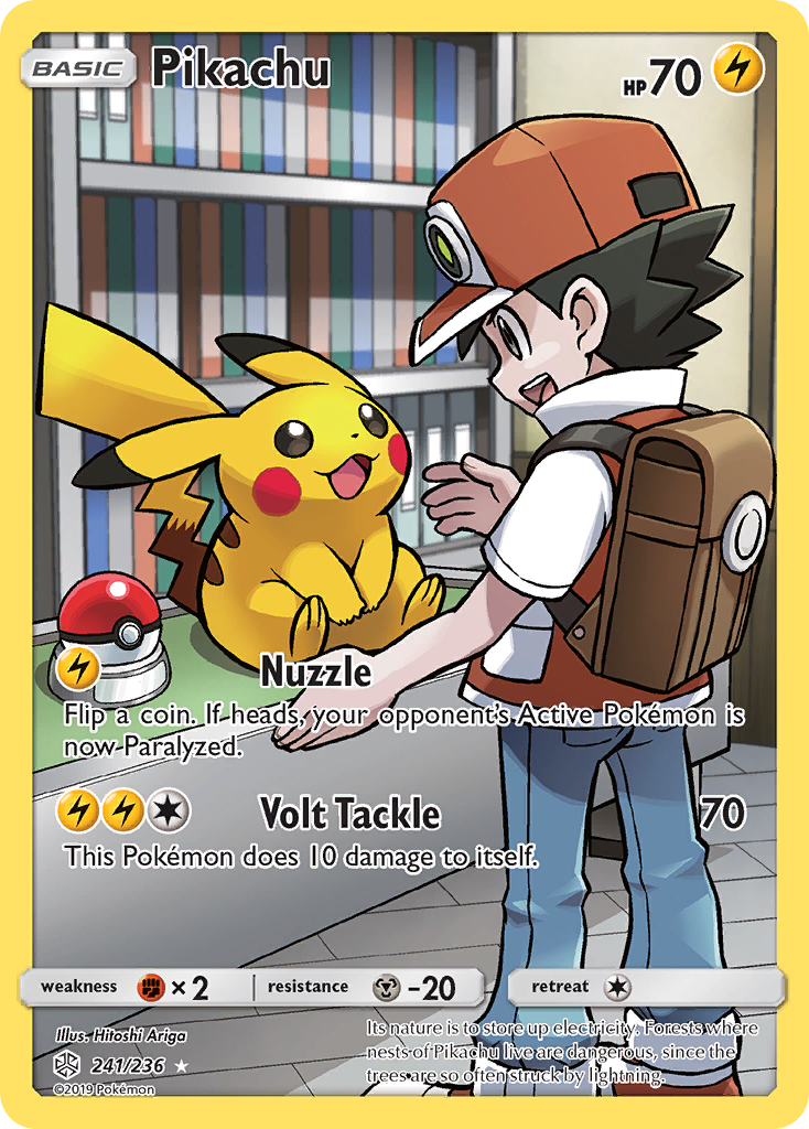 Pikachu 241/236 Rare Secret | Cosmic Eclipse | Pokemon Card