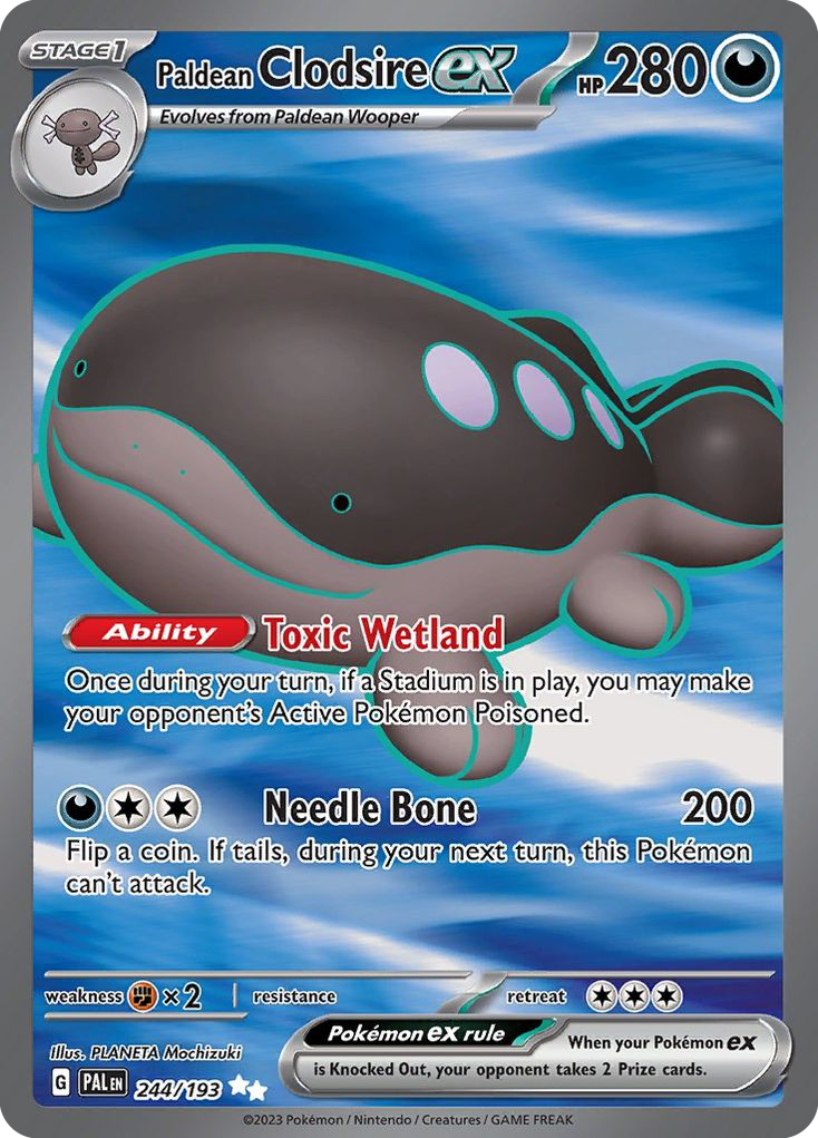 Paldean Clodsire ex 244/193 Ultra Rare | Paldea Evolved | Pokemon Card