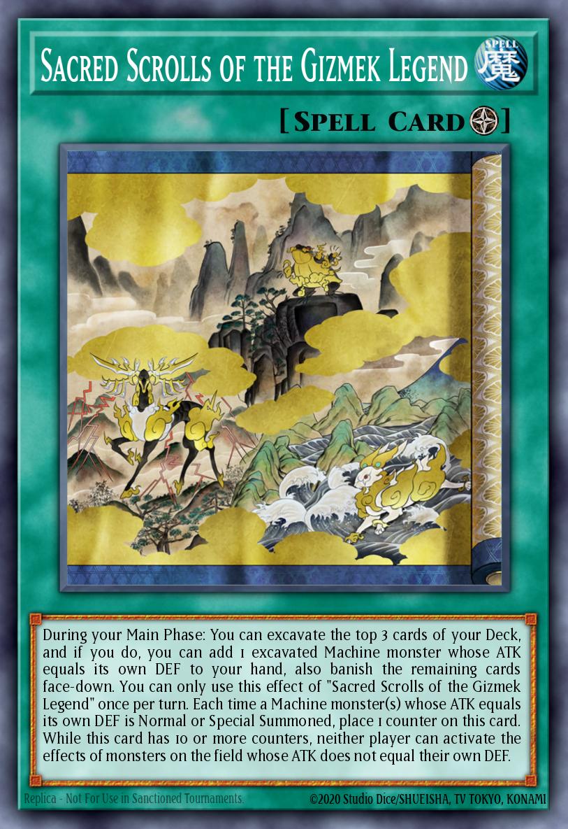 yugioh gizmek cards Sacred Scrolls of the Gizmek Legend - AMDE-EN058 Rare