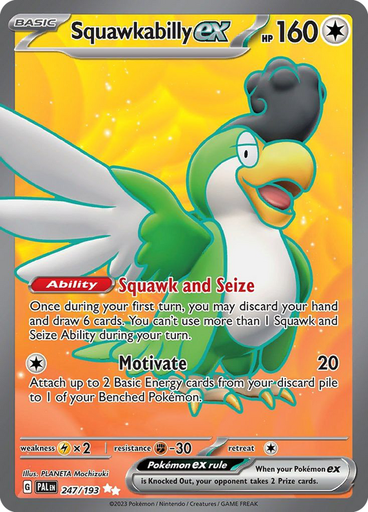 Squawkabilly ex 247/193 Ultra Rare | Paldea Evolved | Pokemon Card