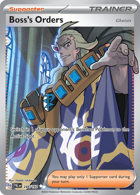 Boss's Orders (Ghetsis) 248/193 Ultra Rare | Paldea Evolved | Pokemon Card