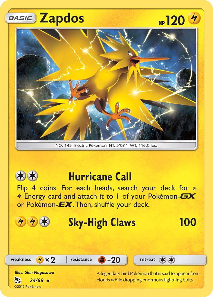 Buy Zapdos Rare | Hidden Fates