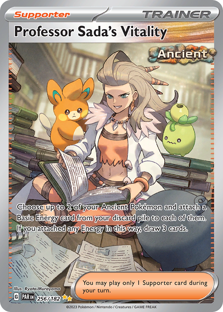 Professor Sada's Vitality 256/182 Special Illustration Rare | Paradox Rift | Pokemon Card
