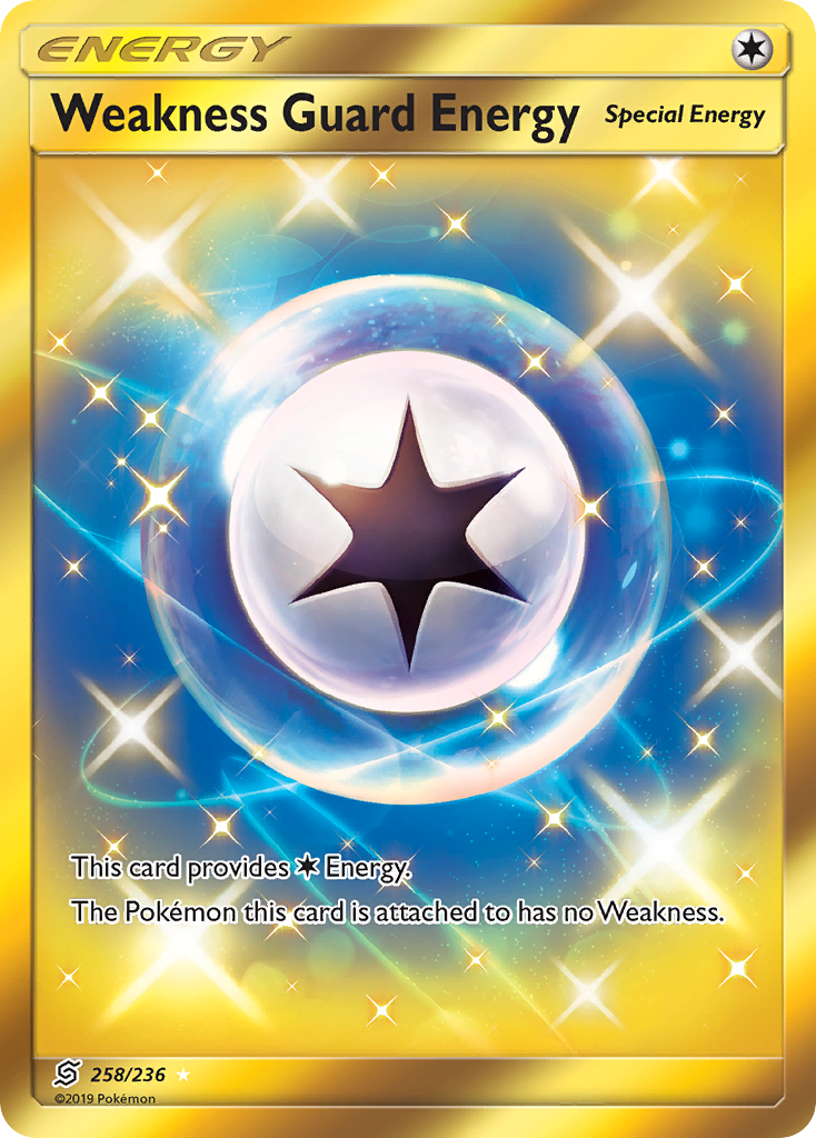 Weakness Guard Energy 258/236 Rare Secret | Unified Minds | Pokemon Card