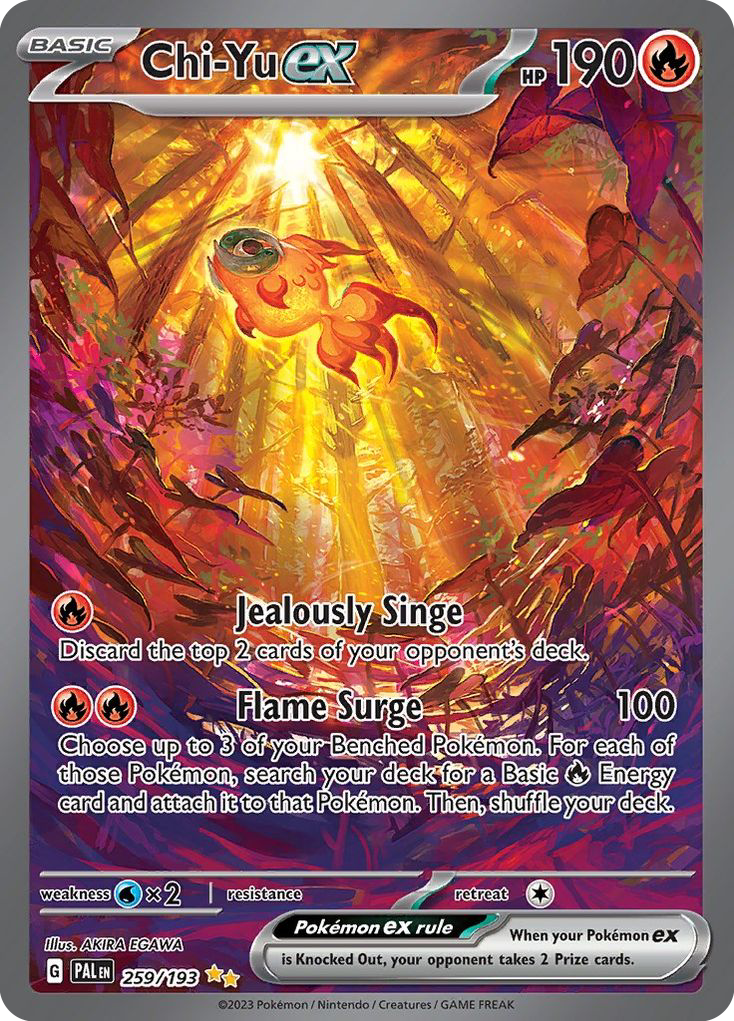 Chi-Yu ex 259/193 Special Illustration Rare | Paldea Evolved | Pokemon Card