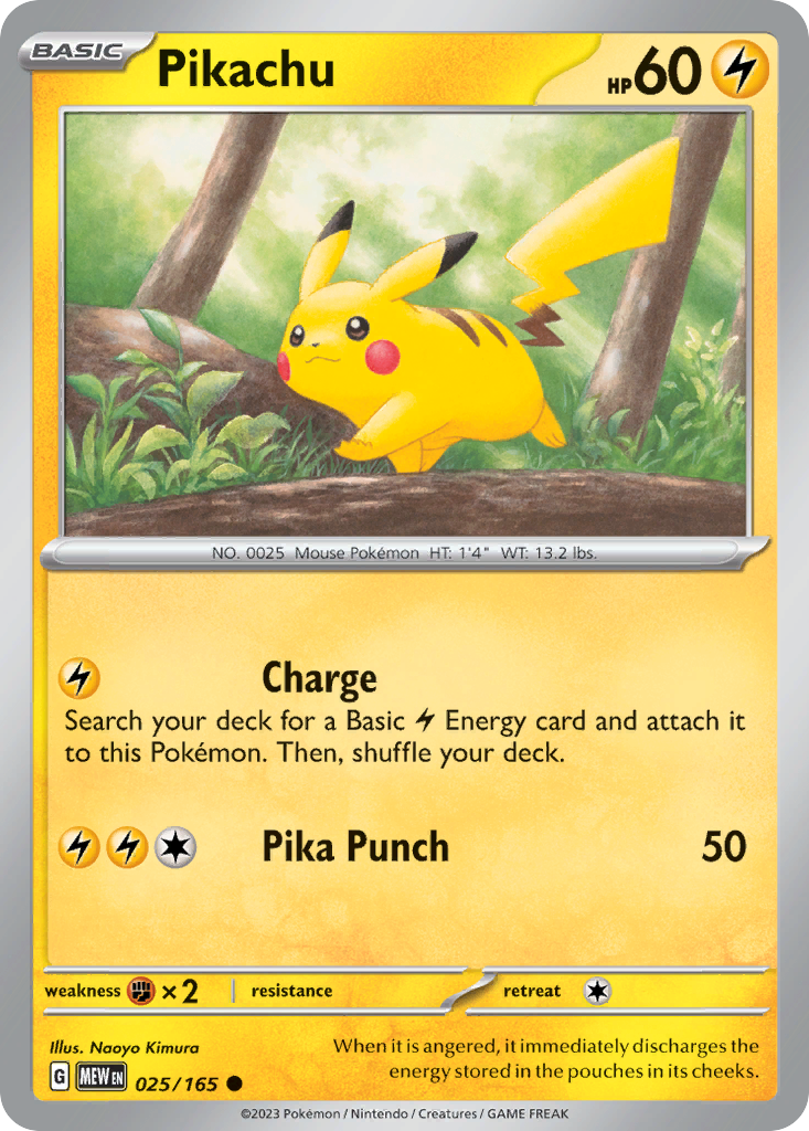 Pokemon Celebrations Pikachu - 5/25 - Full Art Holo Rare