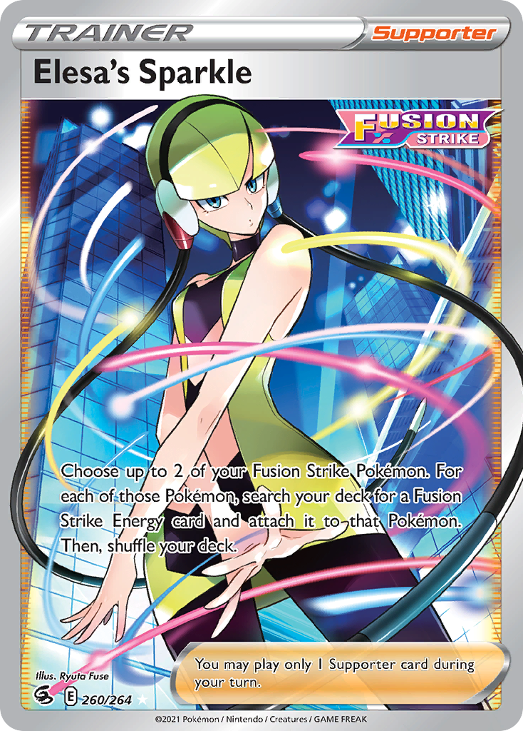 Elesa's Sparkle 260/264 Rare Ultra | Fusion Strike | Pokemon Card