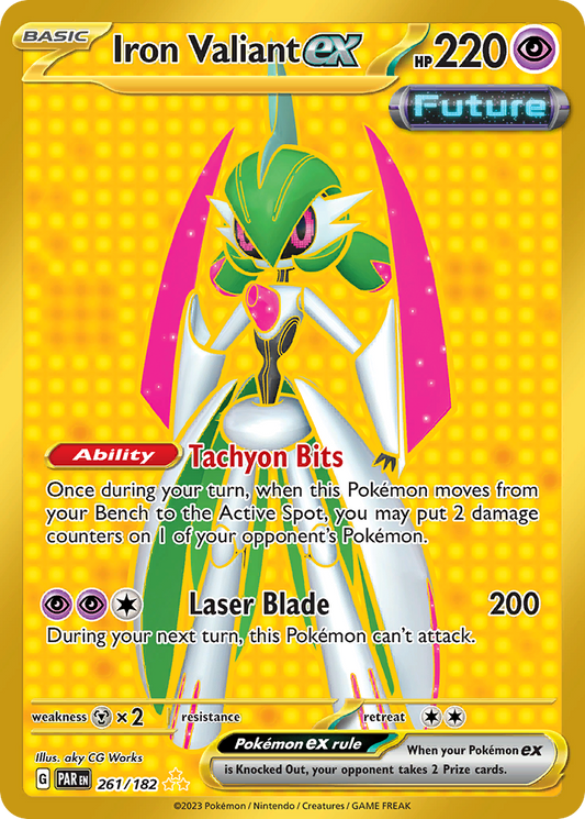 Iron Valiant ex 261/182 Hyper Rare | Paradox Rift | Pokemon Card