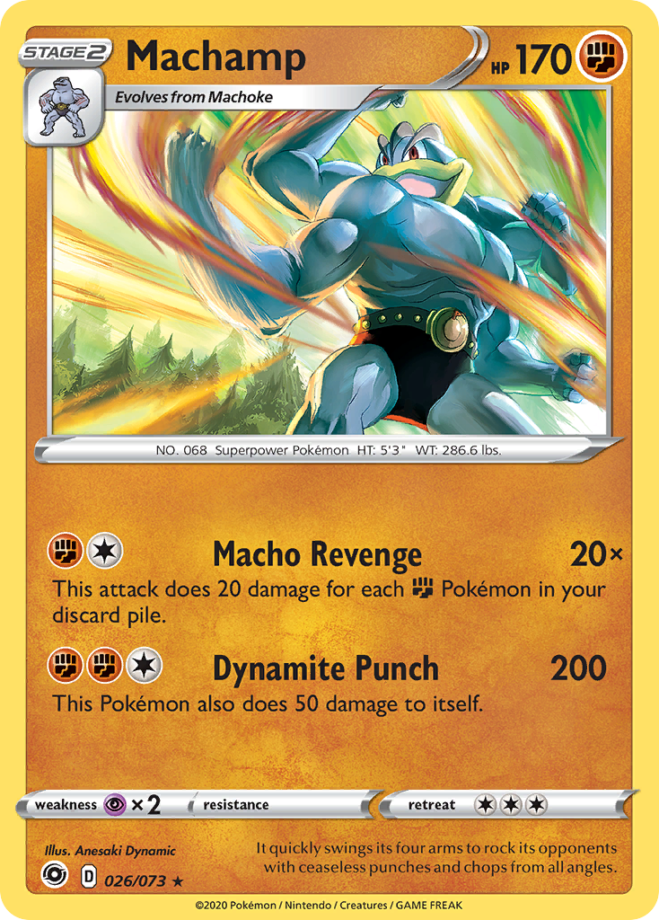 Machamp 26/73 Rare Holo | Champion's Path | Pokemon Card