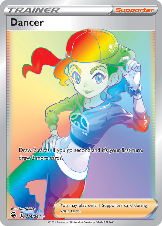 Dancer 274/264 Rare Rainbow | Fusion Strike | Pokemon Card