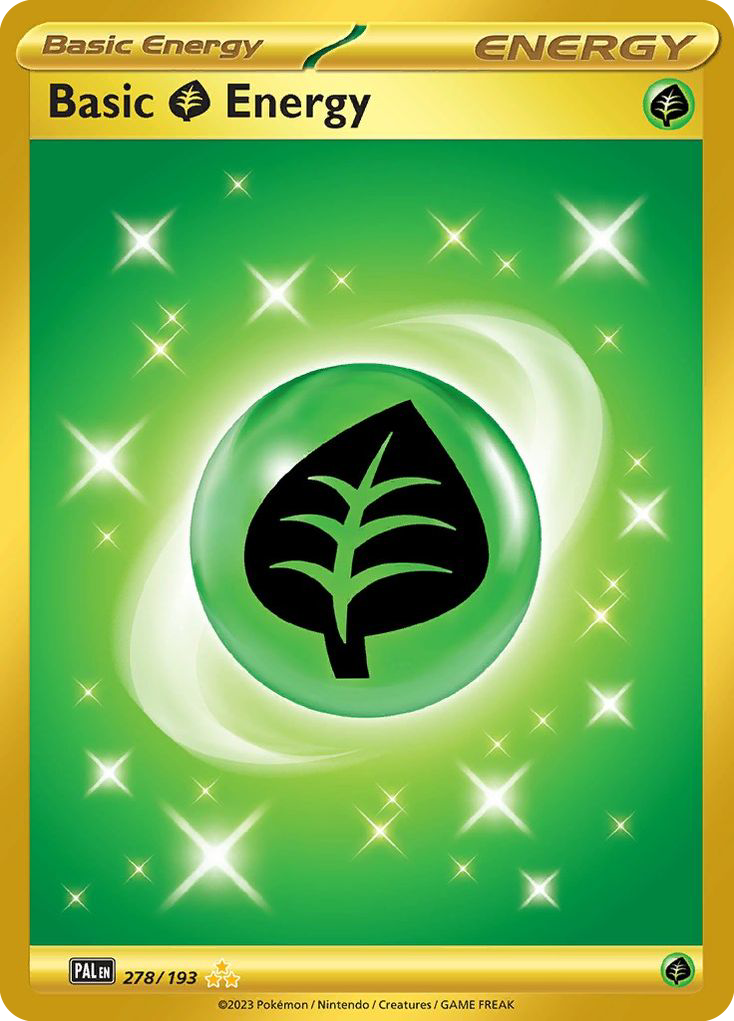 Basic Grass Energy 278/193 Hyper Rare | Paldea Evolved | Pokemon Card