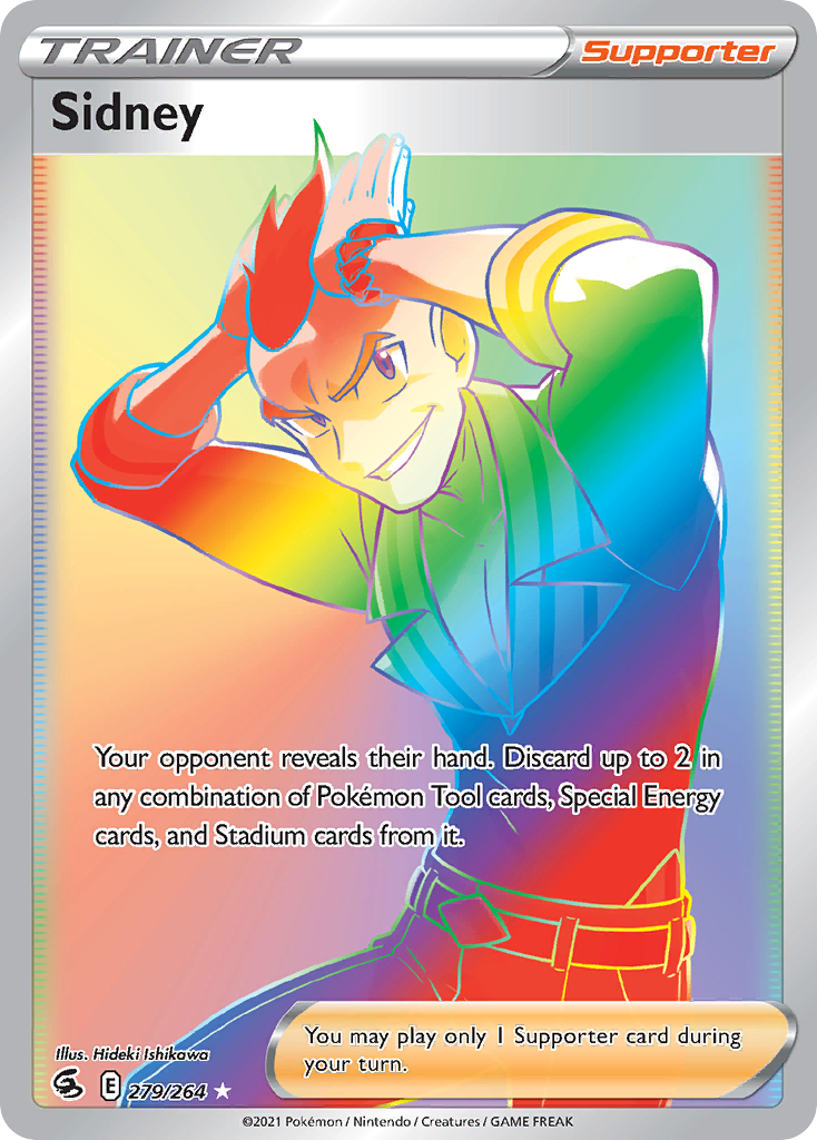 Sidney 279/264 Rare Rainbow | Fusion Strike | Pokemon Card