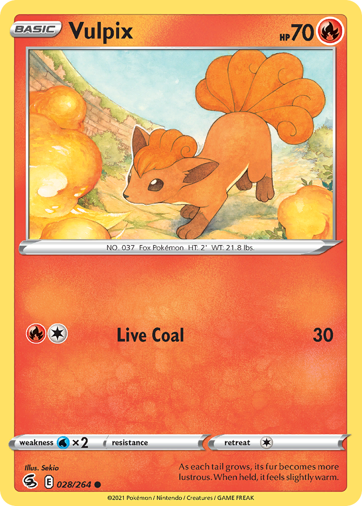 Vulpix 28/264 Common | Fusion Strike | Pokemon Card Vulpix 28/264 Common | Fusion Strike | Pokemon Card