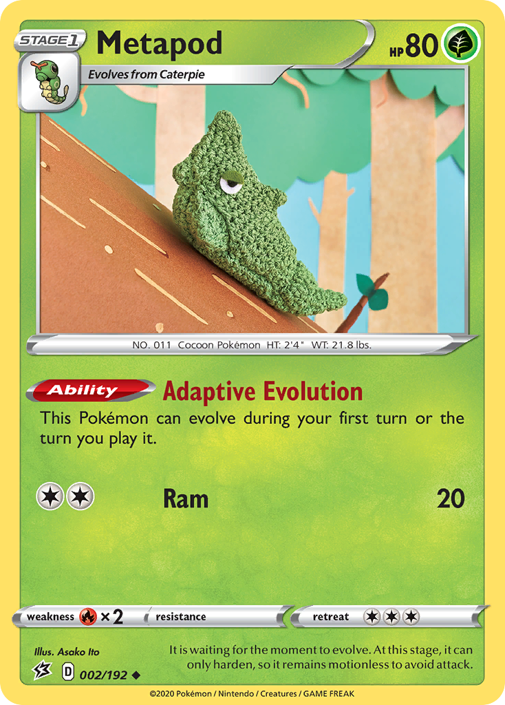 Metapod 2/192 Uncommon | Rebel Clash | Pokemon Card