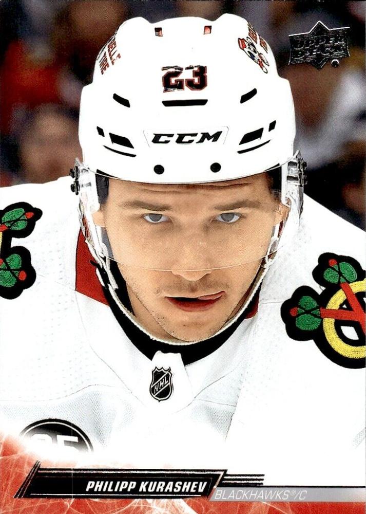 Philipp Kurashev #40 Chicago Blackhawks | 2022-23 Upper Deck | NHL Trading Card