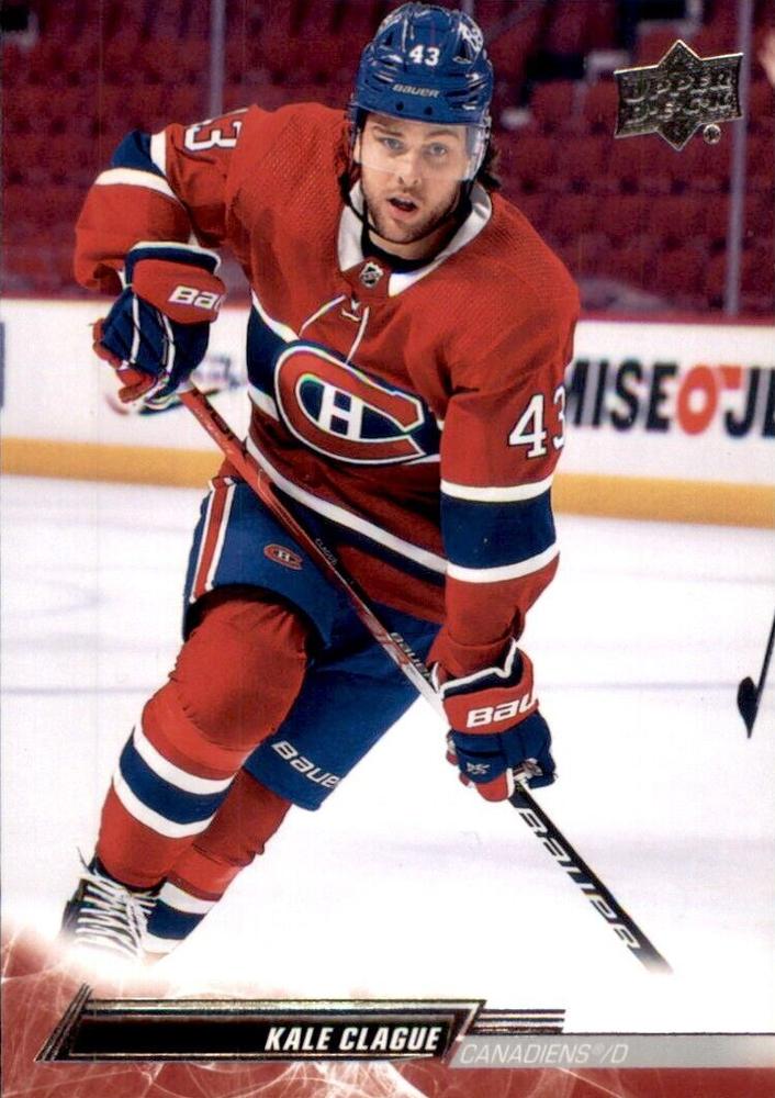 Kale Clague #96 Montreal Canadiens | 2022-23 Upper Deck | NHL Trading Card
