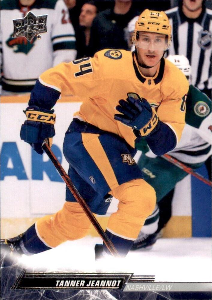 Tanner Jeannot #102 Nashville Predators | 2022-23 Upper Deck | NHL Trading Card