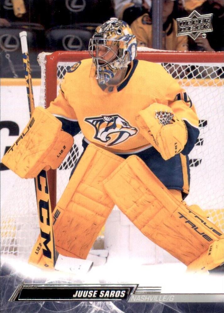Juuse Saros #105 Nashville Predators | 2022-23 Upper Deck | NHL Trading Card