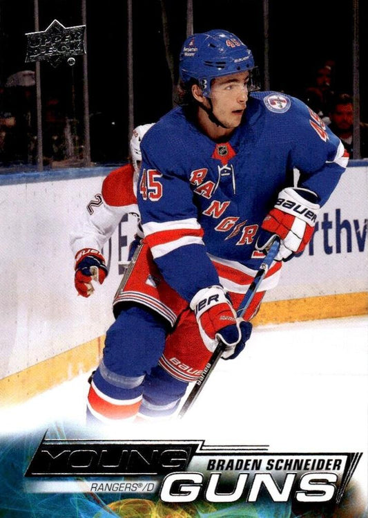 Braden Schneider
YG, RC #214 New York Rangers | 2022-23 Upper Deck | NHL Card