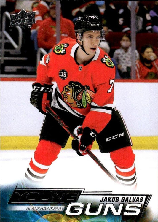 Jakub Galvas
YG, RC #225 Chicago Blackhawks | 2022-23 Upper Deck | NHL Card