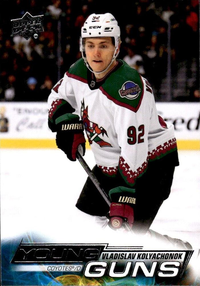 Vladislav Kolyachonok
YG, RC #239 Arizona Coyotes | 2022-23 Upper Deck | NHL Card