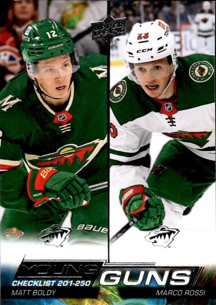 Young Guns Checklist (Matt Boldy / Marco Rossi)
YG, CL #250 Minnesota Wild | 2022-23 Upper Deck | NHL Card