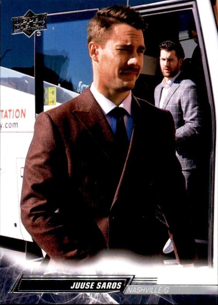 Juuse Saros
SP, VAR #105 Nashville Predators | 2022-23 Upper Deck | NHL Card