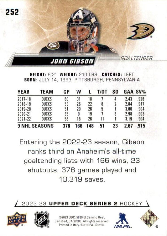 Jeremy Swayman #264 Boston Bruins | 2022-23 Upper Deck | NHL Trading Card