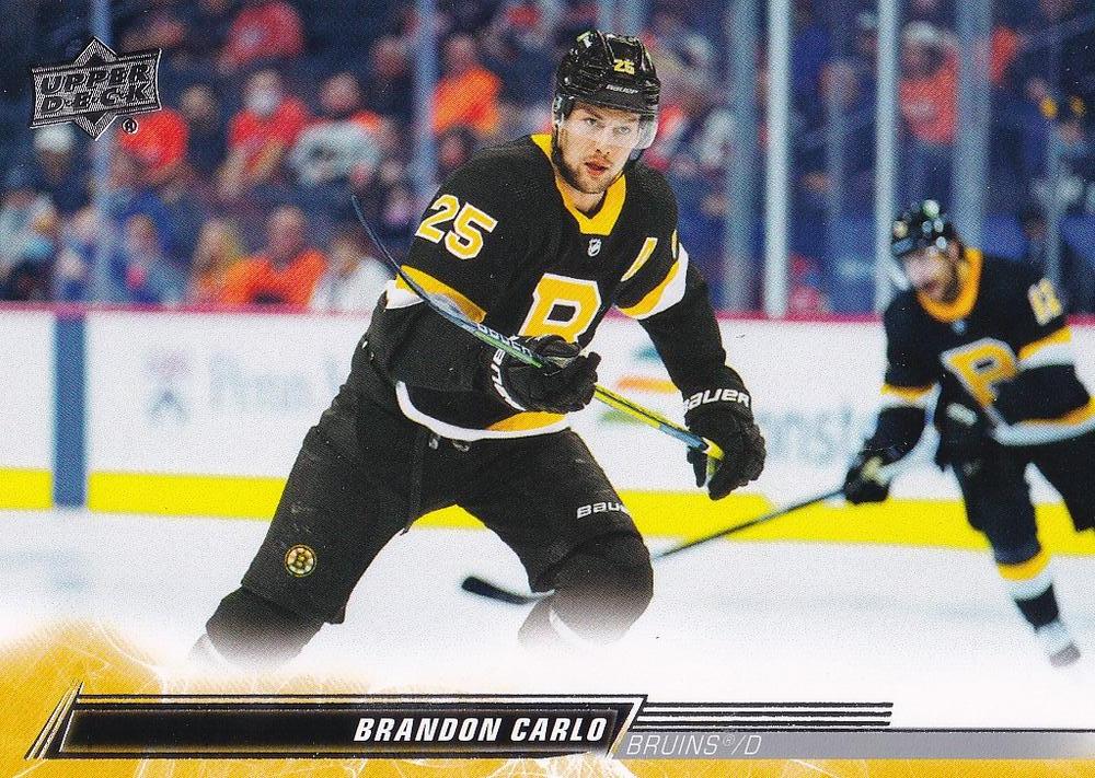 Brandon Carlo #267 Boston Bruins | 2022-23 Upper Deck | NHL Trading Card