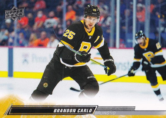 Brandon Carlo #267 Boston Bruins | 2022-23 Upper Deck | NHL Trading Card