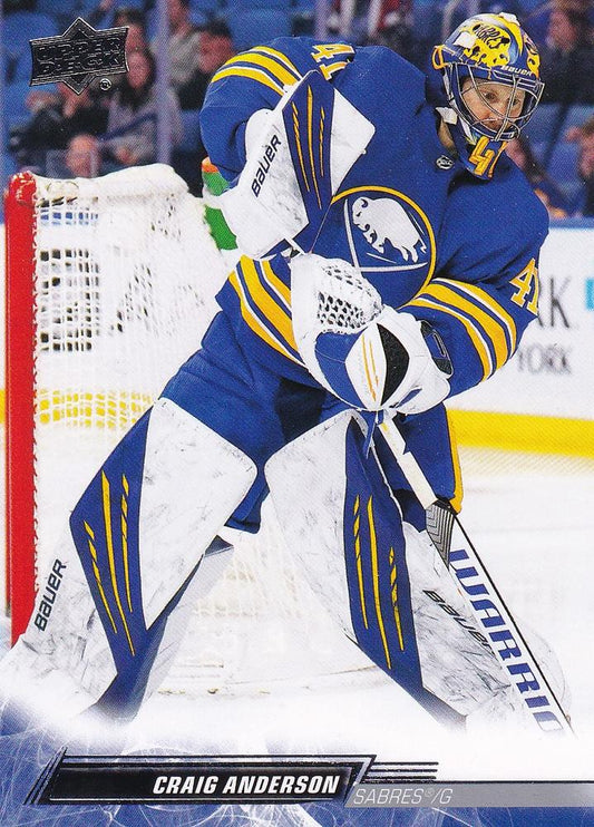 Craig Anderson #277 Buffalo Sabres | 2022-23 Upper Deck | NHL Trading Card