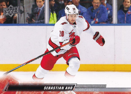 Sebastian Aho #285 Carolina Hurricanes | 2022-23 Upper Deck | NHL Trading Card