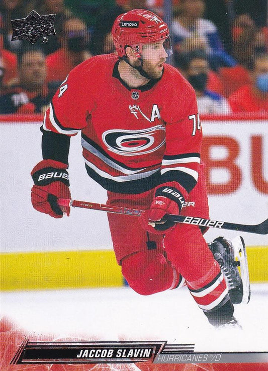 Jaccob Slavin #286 Carolina Hurricanes | 2022-23 Upper Deck | NHL Trading Card