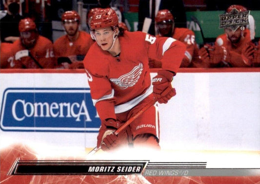 Moritz Seider #312 Detroit Red Wings | 2022-23 Upper Deck | NHL Trading Card
