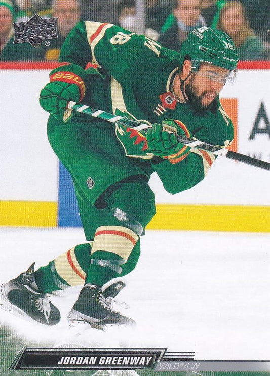 Jordan Greenway #340 Minnesota Wild | 2022-23 Upper Deck | NHL Trading Card