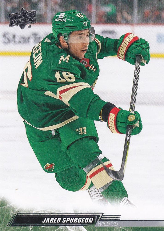 Jared Spurgeon #343 Minnesota Wild | 2022-23 Upper Deck | NHL Trading Card